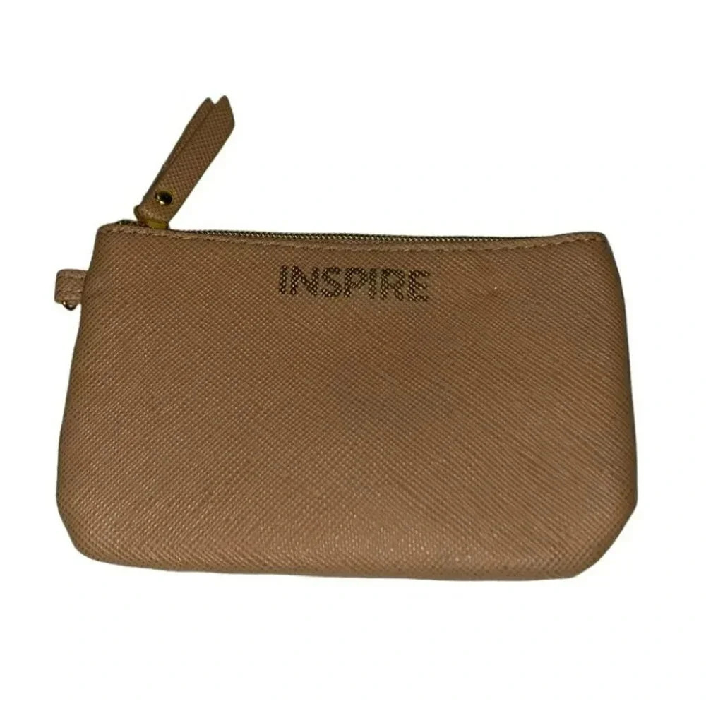 INSPIRE card holder‎ tan wallet LNC